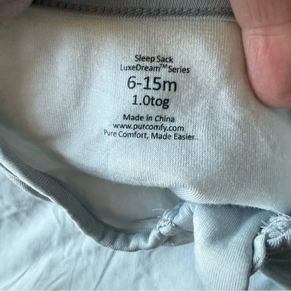 Bamboo Sleep Sack for Babies - Light Gray, 6–15 Months - Picture 4 of 8